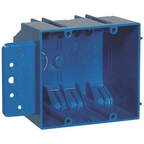 dual gang finished plastic electric box|2 gang metal outlet box.